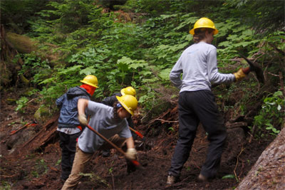 High School Students are able to serve the environment and gain critical skills near their homes on the Student Conservation Association's Community Crews